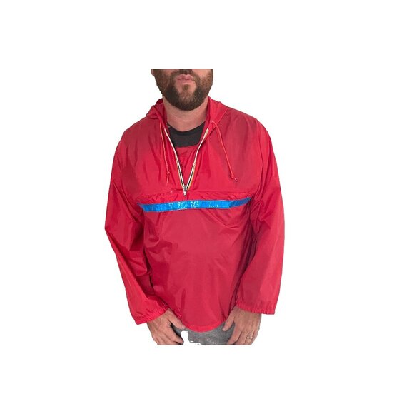1980s Windbreaker, Size M/L, K-Way Jacket, Fanny Pack Jacket, Convertible - Picture 1 of 9